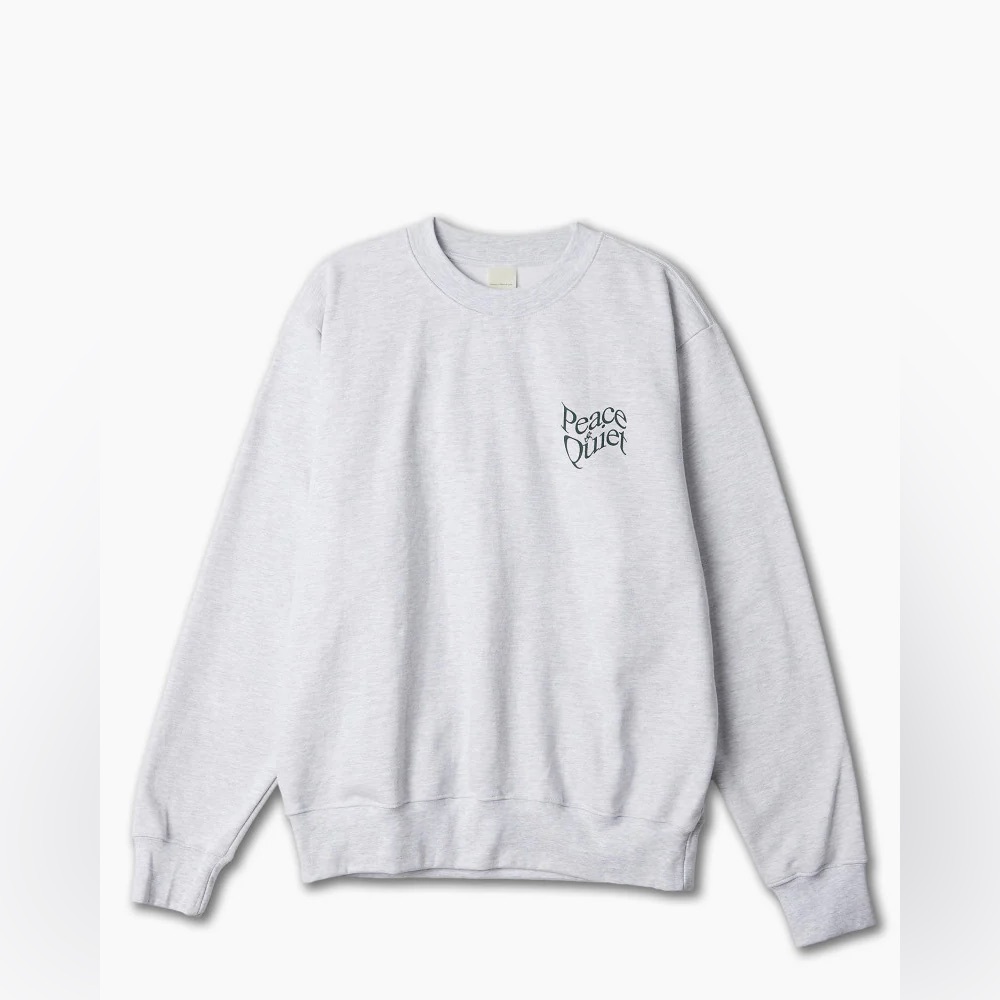 NWT Museum Of Peace & Quiet Warped Heather Gray Crewneck Sweatshirt Men’s XL